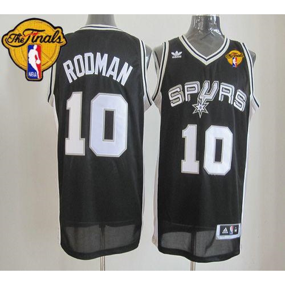 Cost-Effective Men's San Antonio Spurs #10 Dennis Black Basketball Jersey