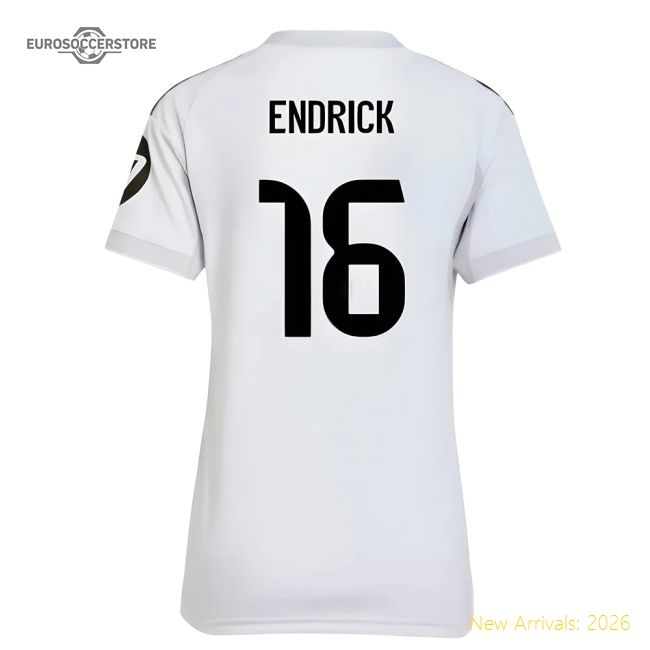 2025-2026 Madrid Real Madrid Home Kit Shirt (Womens) (Endrick 16)
