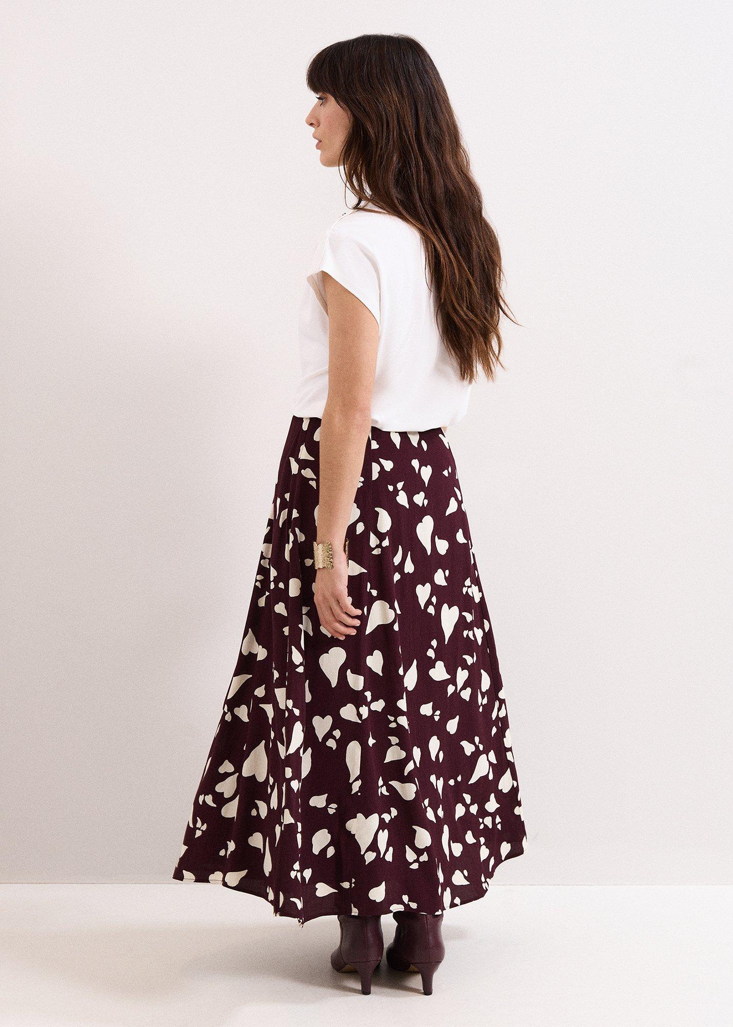 Valentina Heart Print Skirt
