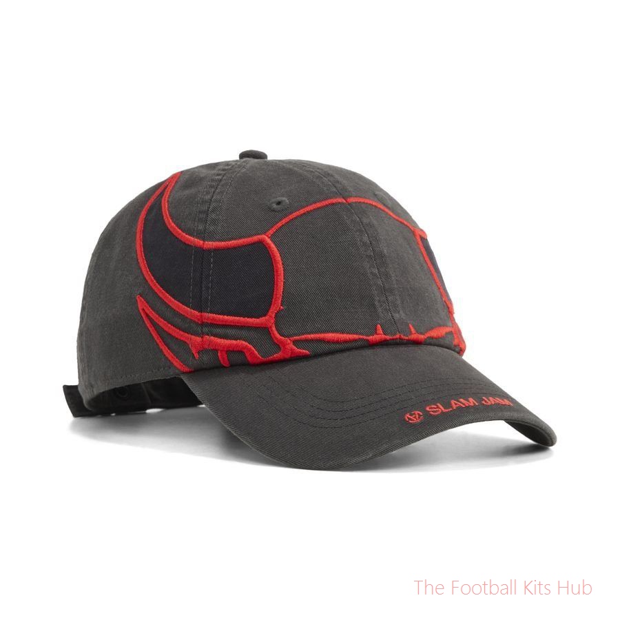 AC Milan X Slam Jam Cap - Black/For All Time Red