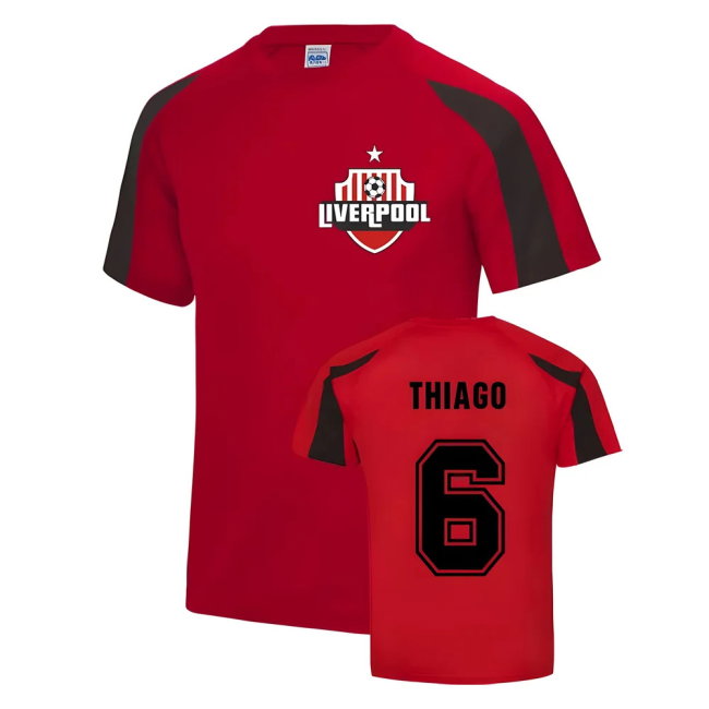 Thiago Liverpool Sports Training Jersey (Red)