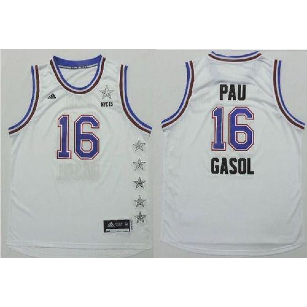 Authentic 16 White Jersey - - NBA Collection