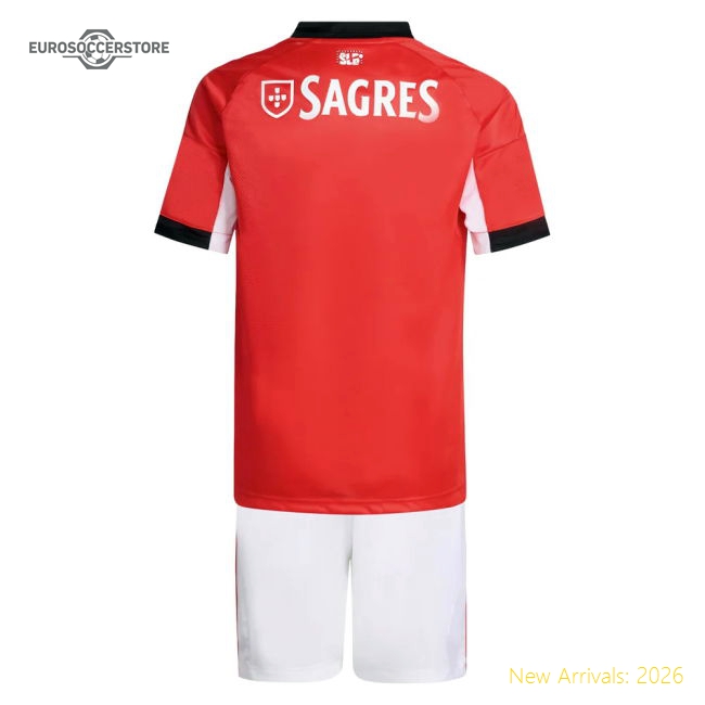 Sl Benfica Children 2025 Home Jersey Shirt Football Fan Match Day For Football Fans