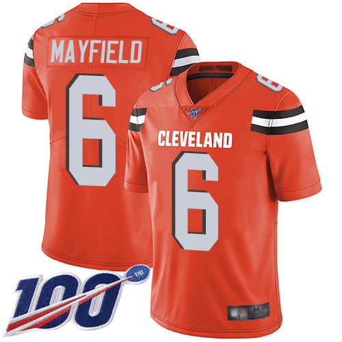 NFL C B Browns #6 Baker Mayfield Brown Limited Jersey --v10