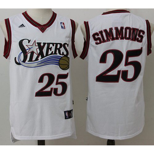 76ers White Philadelphia 76ers #25 Jersey - On Sale Game Day Wear