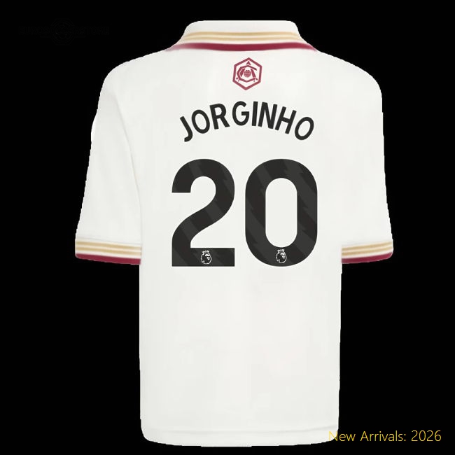 Non-toxic Arsenal Mini Jorginho Jersey 2025-2026 Breathable