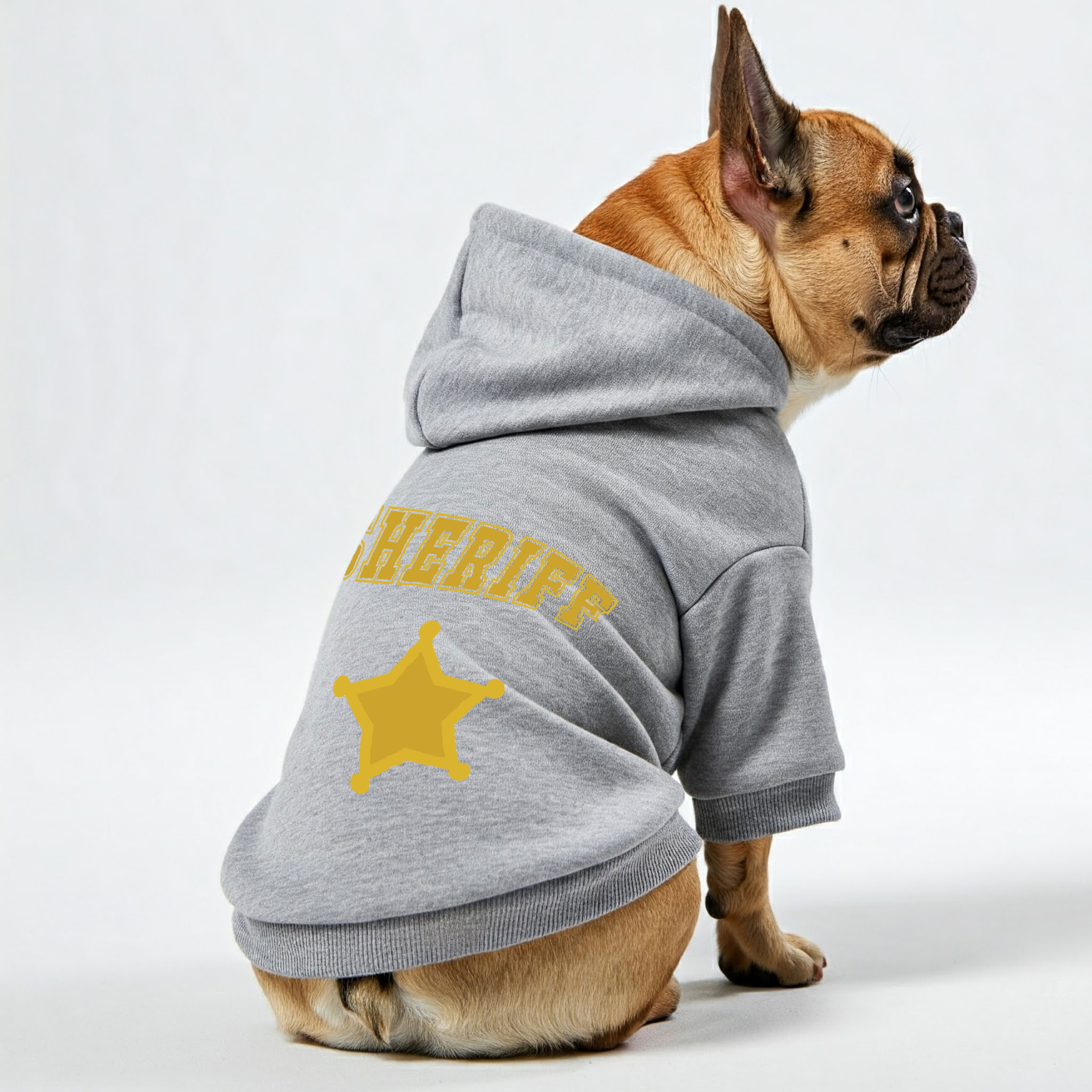 French Bulldog Sheriff Personalized French Bulldog Hoodies With Funny
