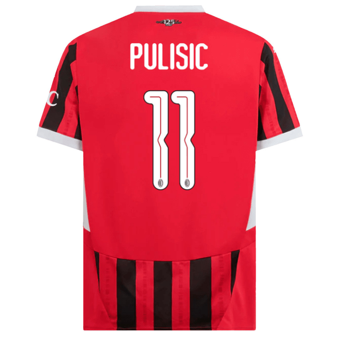AC Milan 2425 Home Shirt PULISIC 11 - UCL Font - Official Replica 9347