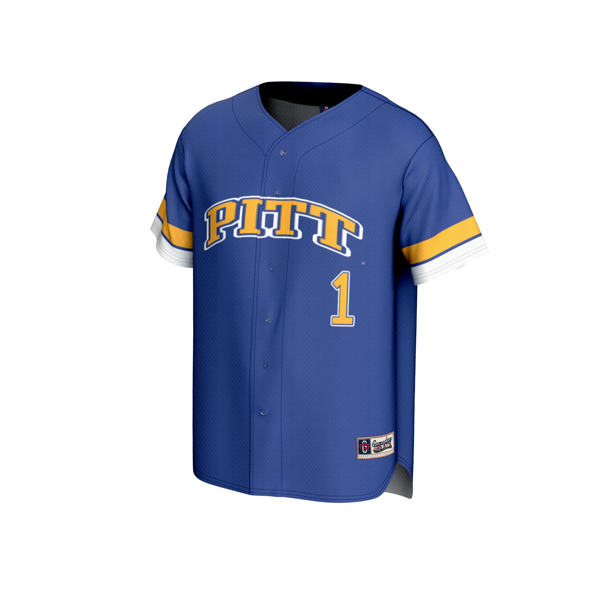 [DDG] Pitt Panthers GameDay Greats Unisex Lightweight Collegiate Baseball Fashion Jersey - Royal