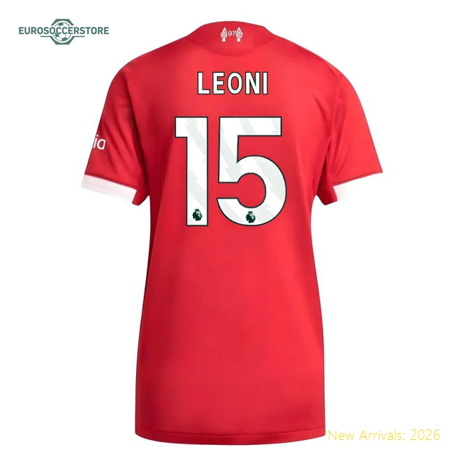 Comfortable Womens Liverpool Leoni Jersey 2025-2026 Moisture-wicking