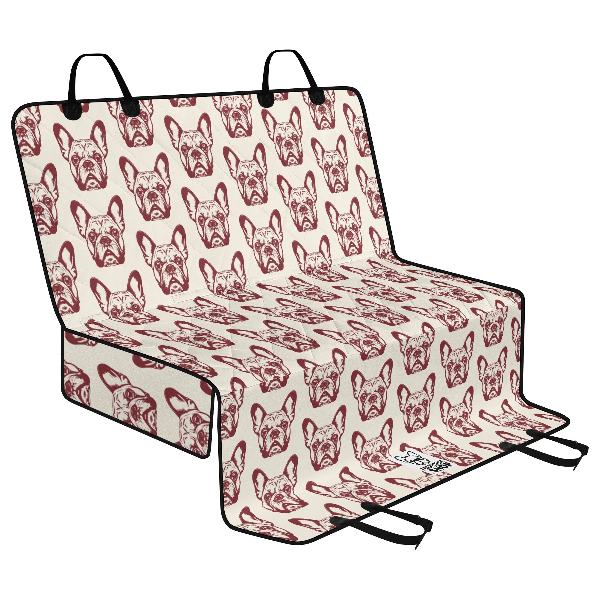 Waffle - Car Pet Seat Covers for french bulldog