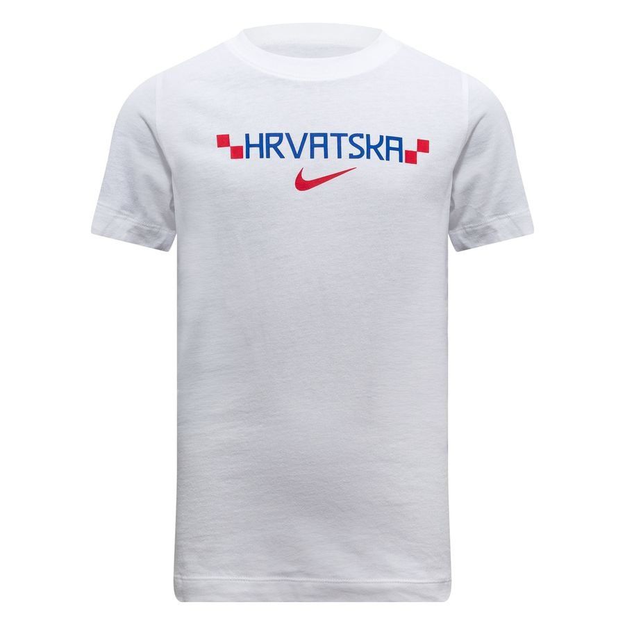 Croatia T-Shirt Graphic World Cup 2026 - White/Hyper Royal/University Red Kids