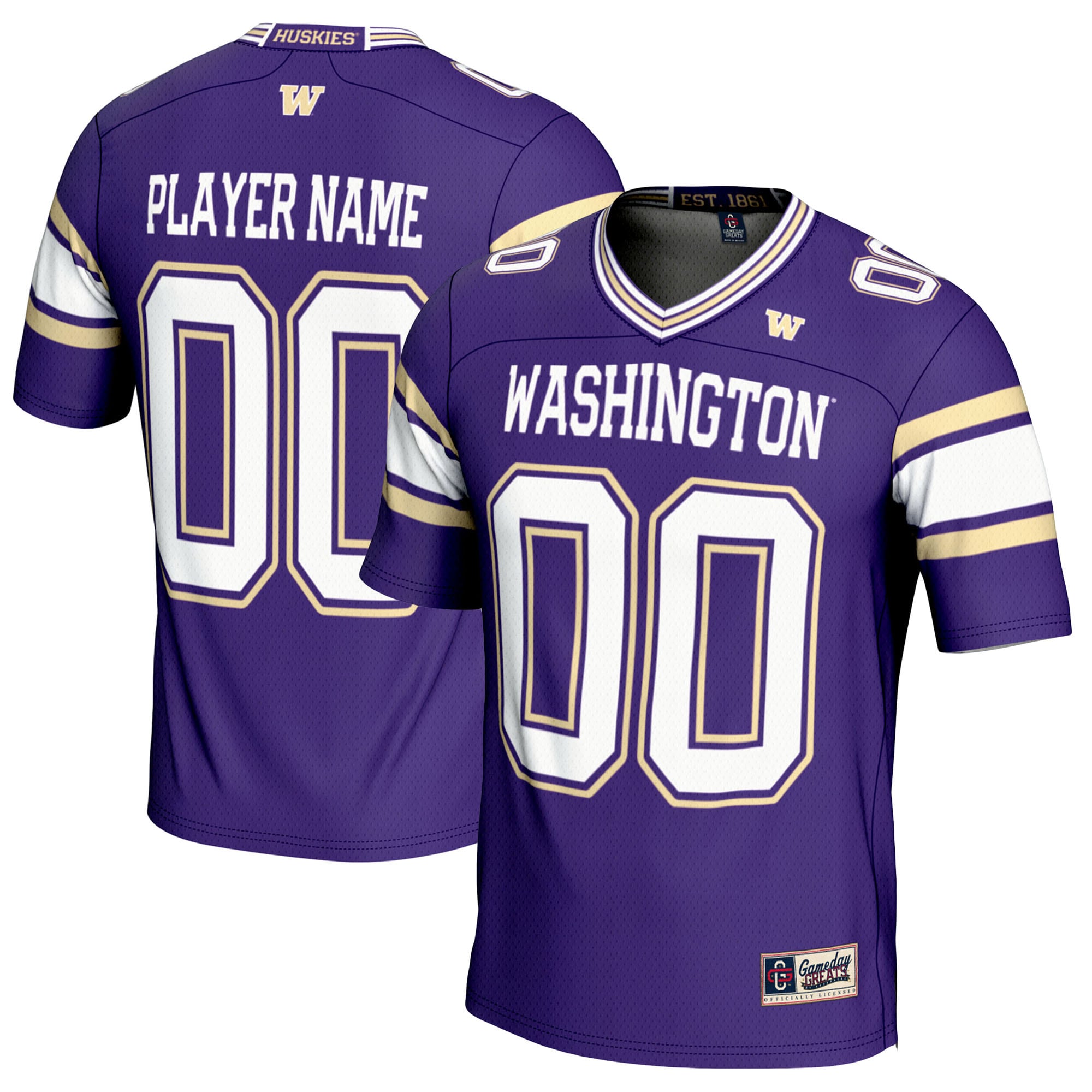 Washington Huskies GameDay Greats NIL Pick-A-Player 26/27 Football Jersey - Purple