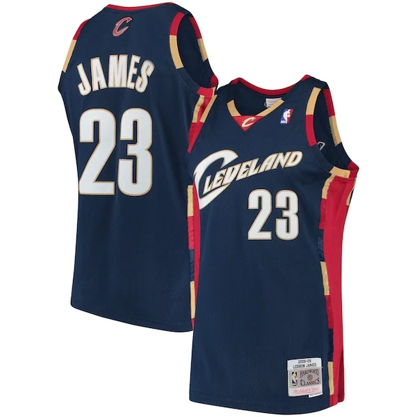 LeBron James CLE Elite Basketball Jersey - Navy - Licensed Product