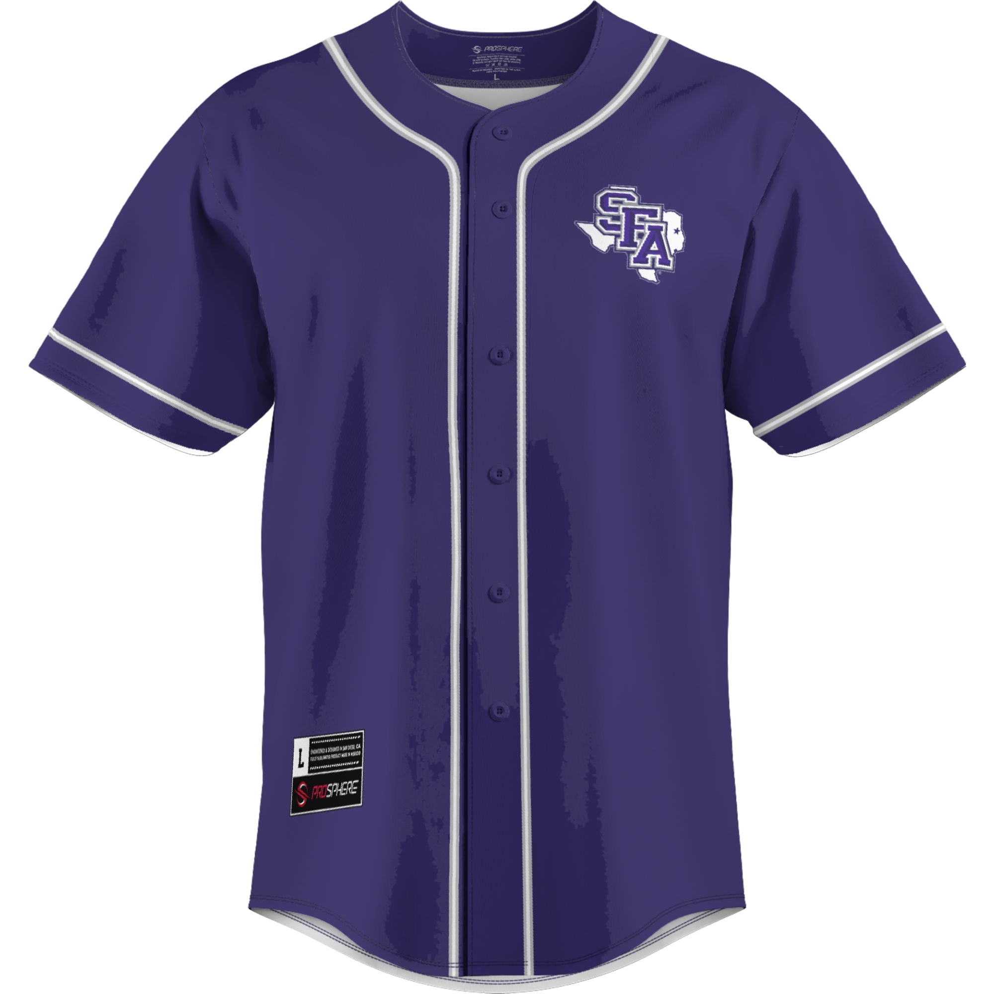 [NJP] Stephen F Austin Lumberjacks GameDay Greats Lightweight Baseball Jersey - Purple
