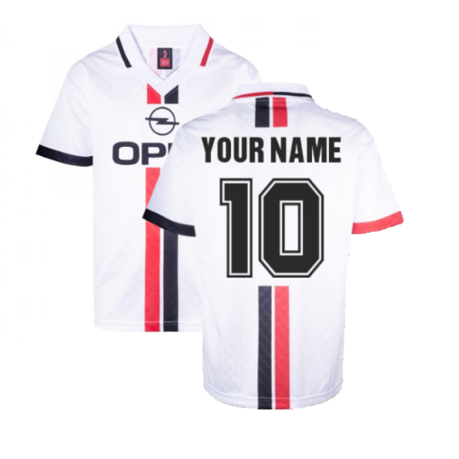 Ac Milan 1996 Away Retro Shirt (your Name) - Official Design
