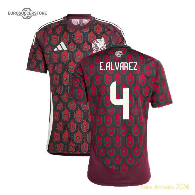 Premium Mexico Ealvarez 20242025 Home Shirt Moisturewicking