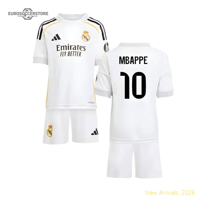 2025-2026 Real Madrid Home Mini Kit (mbappe 10) - Concept Creation