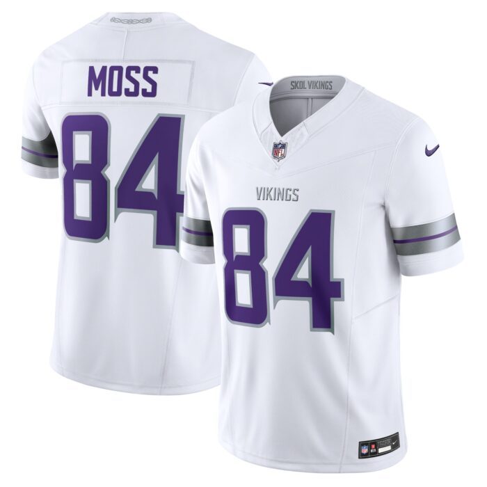 None Men's MIN Vikings Retro Authentic Jersey Game Day Wear