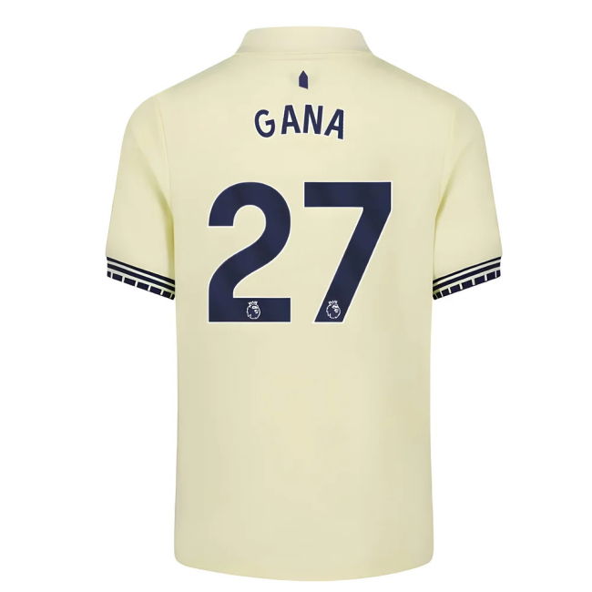 Authentic Everton Everton Away Shirt Kids Gana #27 Top Tier 2024-2...