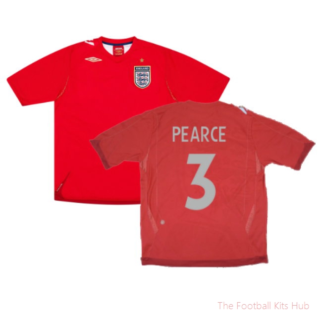 England 2006-08 Away Shirt (L) (Good) (PEARCE 3)