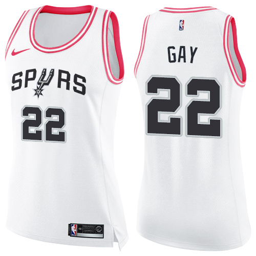 SA Spurs #22 Rudy Gay Professional 2024 Icon NBA Jersey - White