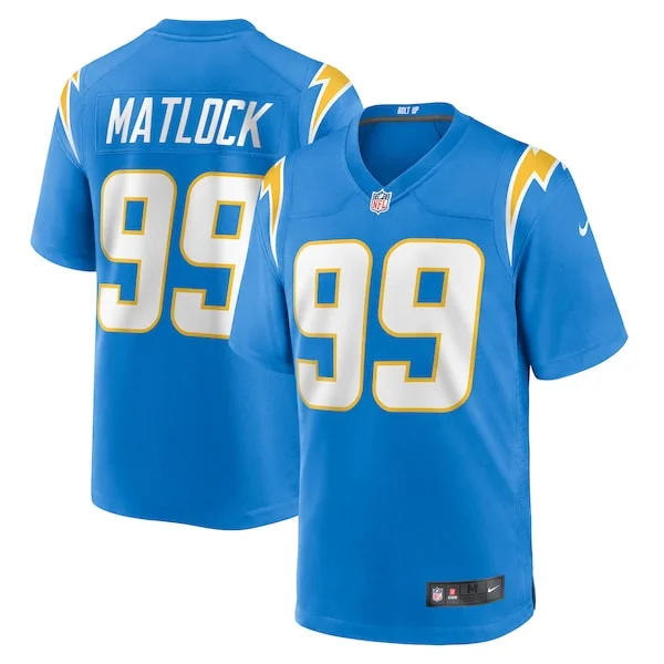 None Scott Matlock Game Jersey - Blue | NFL Player Jersey | NFL Footba