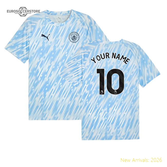Man City Warm Up 2025-2026 Fan Style Jersey For Match Days