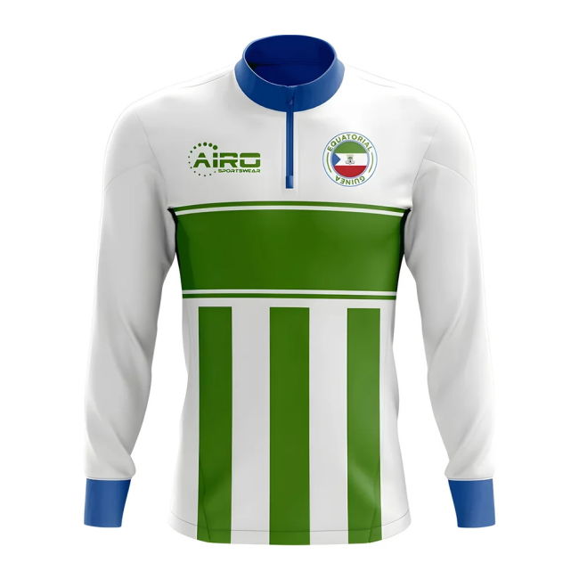 Professional Equatorial Guinea Concept Football Half Zip Midlayer Top
