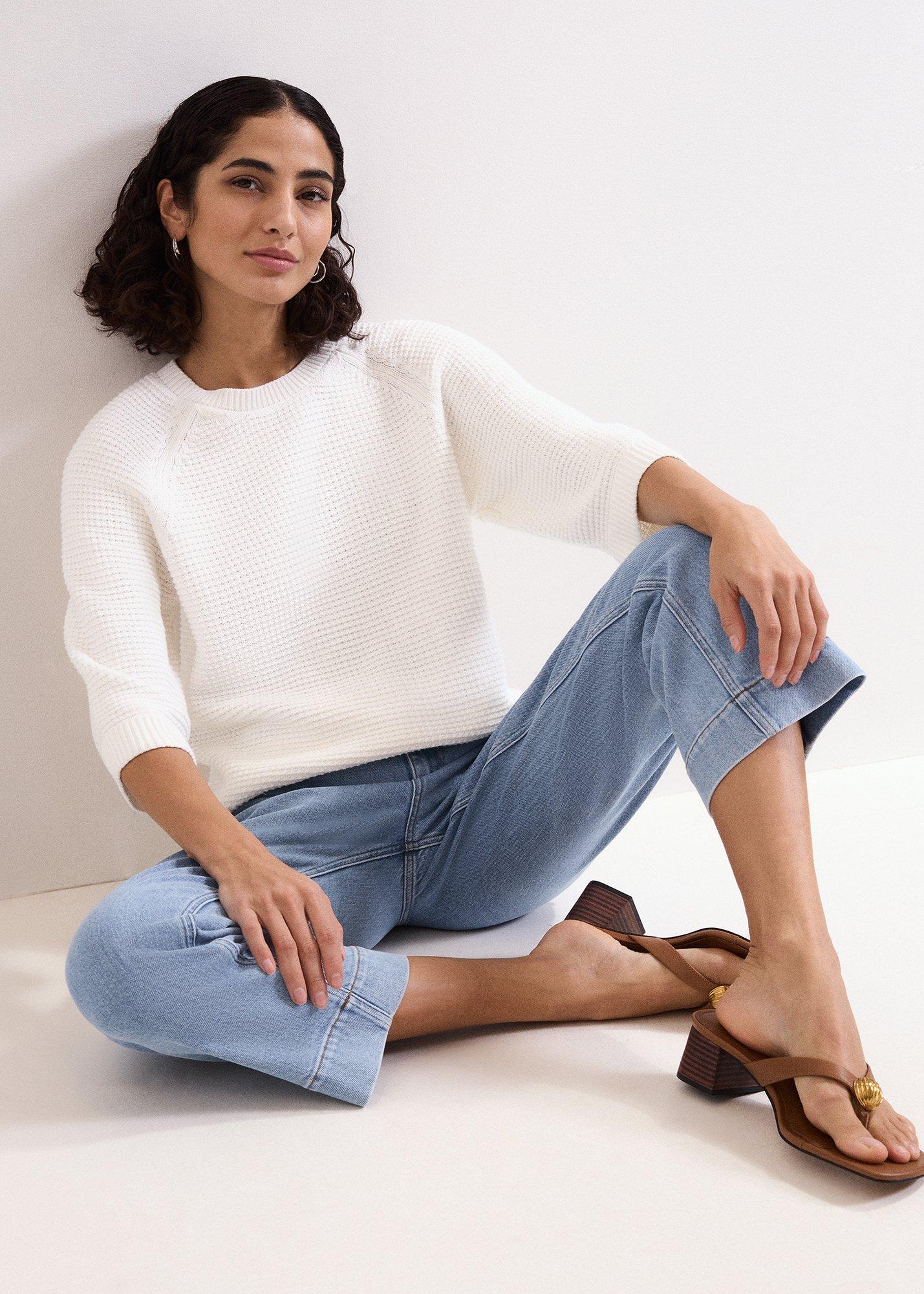 Odette Textured Ivory Jumper