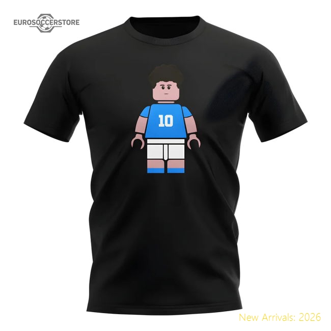 Top-grade Diego Maradona Partenopei Brick Footballer Supporter Tee