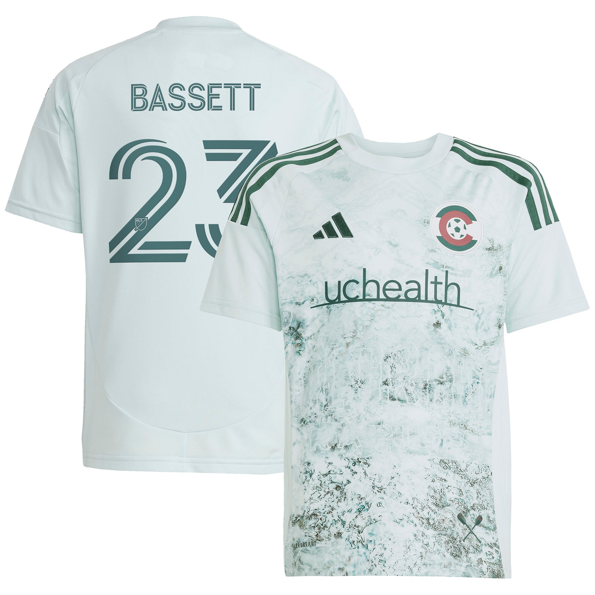 [ESK] Cole Bassett Colorado Rapids Youth 2025 Headwaters Replica Player Jersey - Green