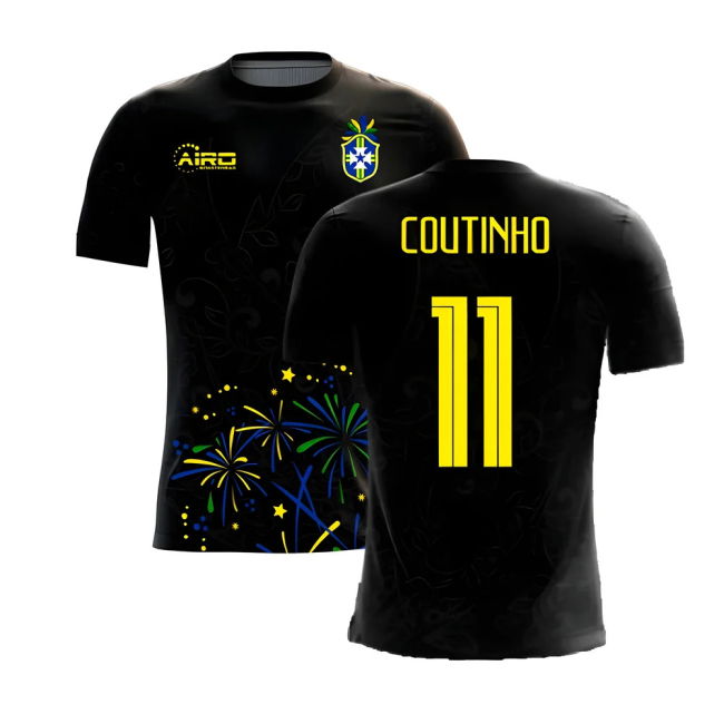 Original Replica Brazil Third Supporter Kit for Adults