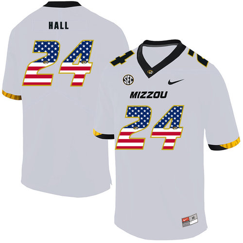 high quality Men's None Terez Hall #24 White 2024 Football Jersey