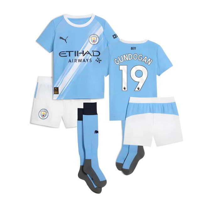 Pro Series Committed Football Man City Home Mini Kit Gundogan #19 ...