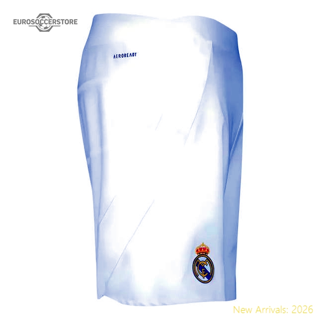 Authentic 2024-2025 Real Madrid Authentic Home Shorts (White)