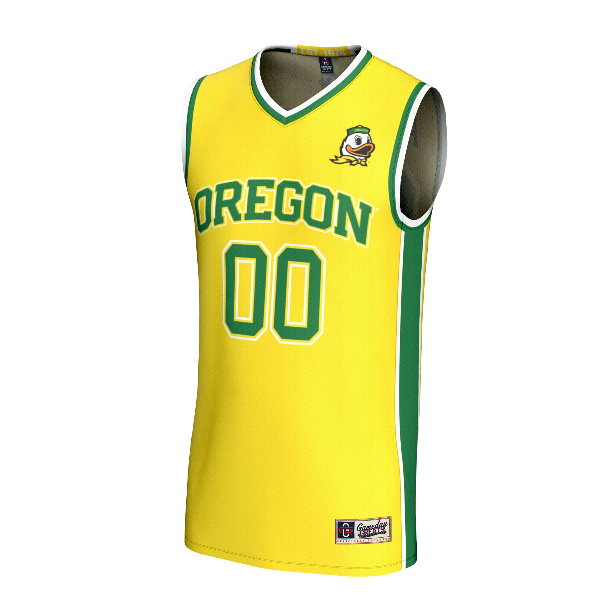 Oregon Ducks GameDay Greats Unisex Lightweight Collegiate Men's Basketball NIL Pick-A-Player Fashion Jersey - Yellow