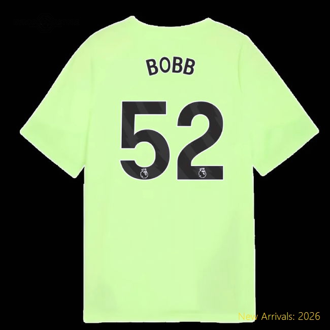 Soft Kids Man City Bobb Jersey 2025-2026 Stretchy Kids-safe Technology