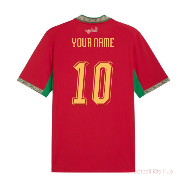 Fan Edition Pro Morocco 2026-2027 Home Shirt (Your Name)