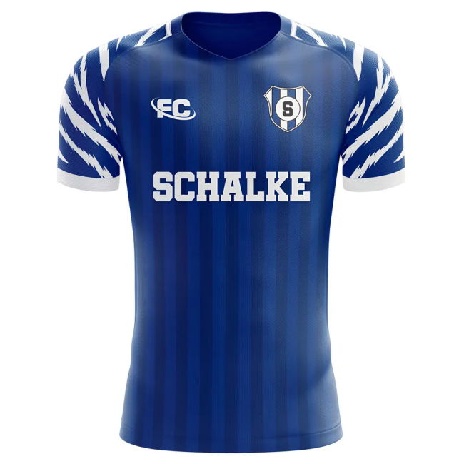 Authentic Replica Schalke Home Fan Shirt for Adults