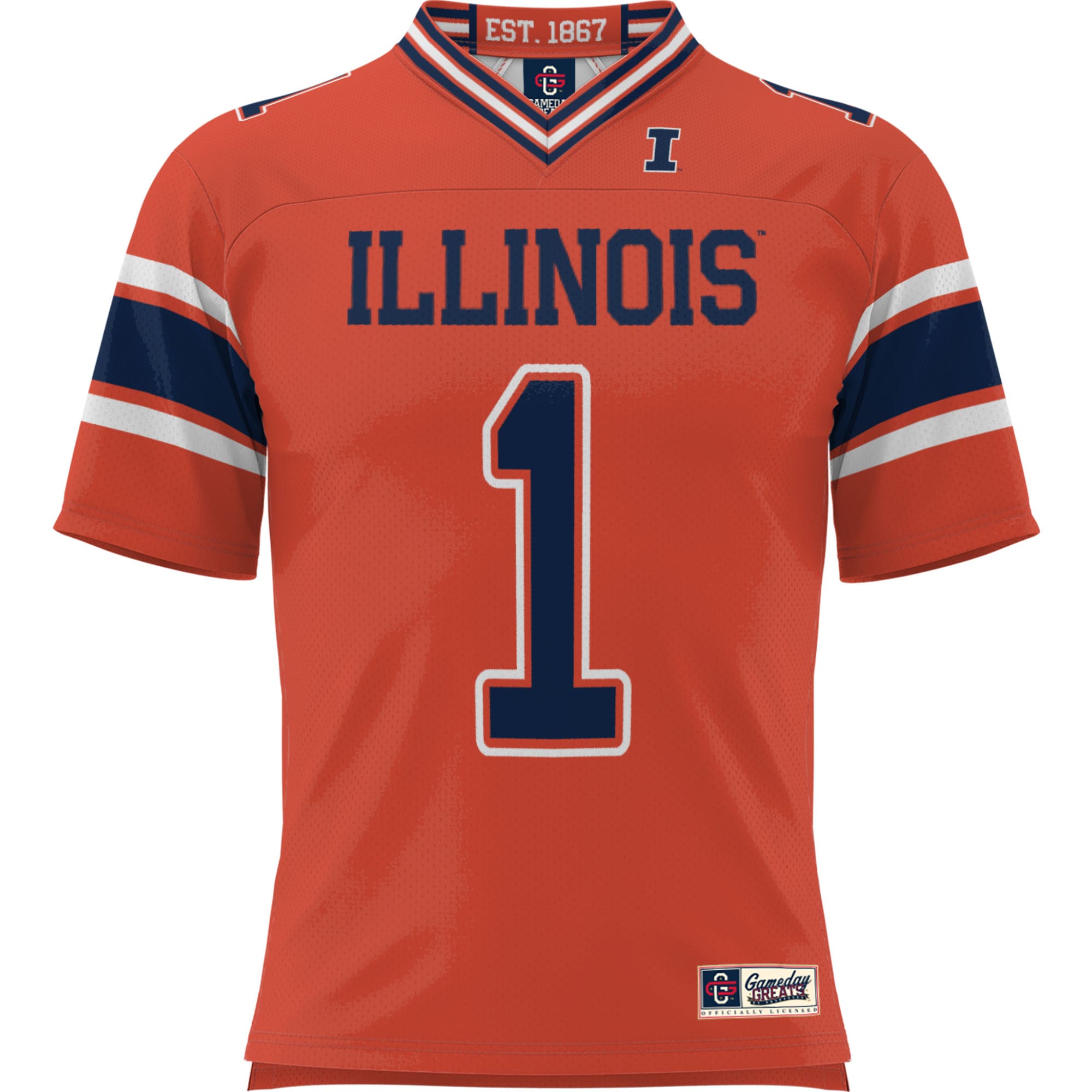 [DDG] Illinois Fighting Illini GameDay Greats Youth Football Jersey - Orange