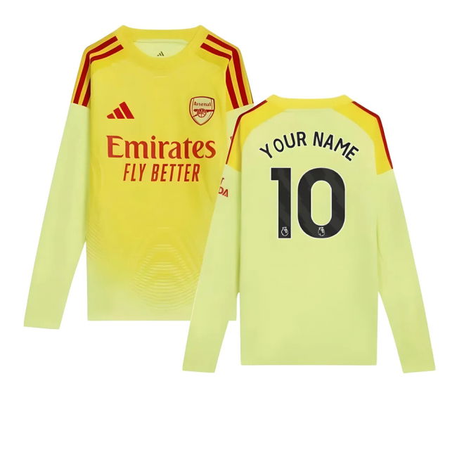 vintage 2025-2026 Arsenal Home Goalkeeper Shirt (Yellow) - Kids (Yo...