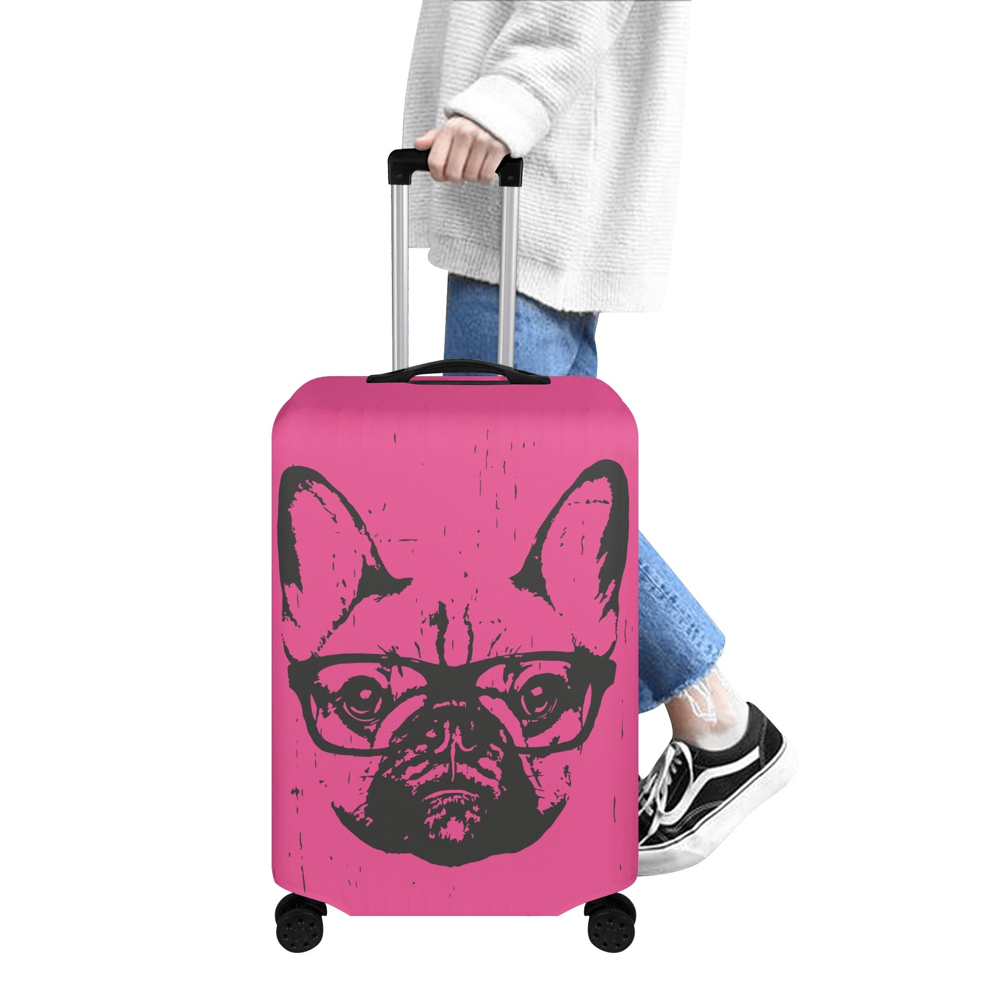 Frenchie-Fan Everyday Monka - Luggage Cover for Home Use Durable