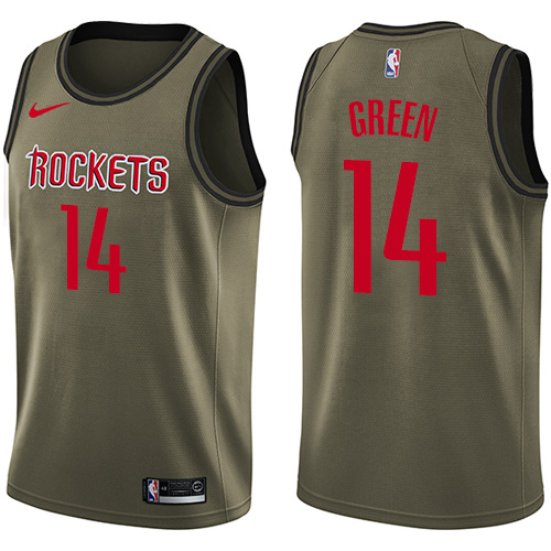 HOU #14 Gerald Green Premium 2024 Icon NBA Jersey - Green Swingman