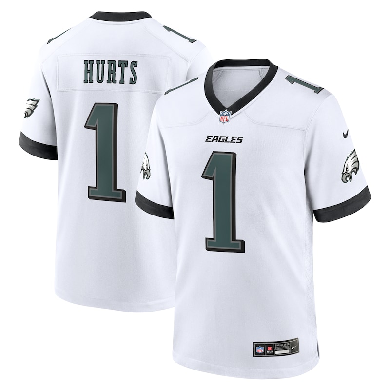 None Jalen Hurts Star Player PHI Eagles Professional Jersey Game Day W