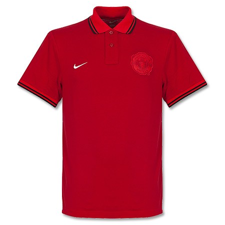 2013 Manchester United Grand Slam Red Polo T-Shirt - Official Replica