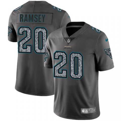 Official NFL Jalen Rams #20 Jalen Ramsey Gray Fashion Jersey