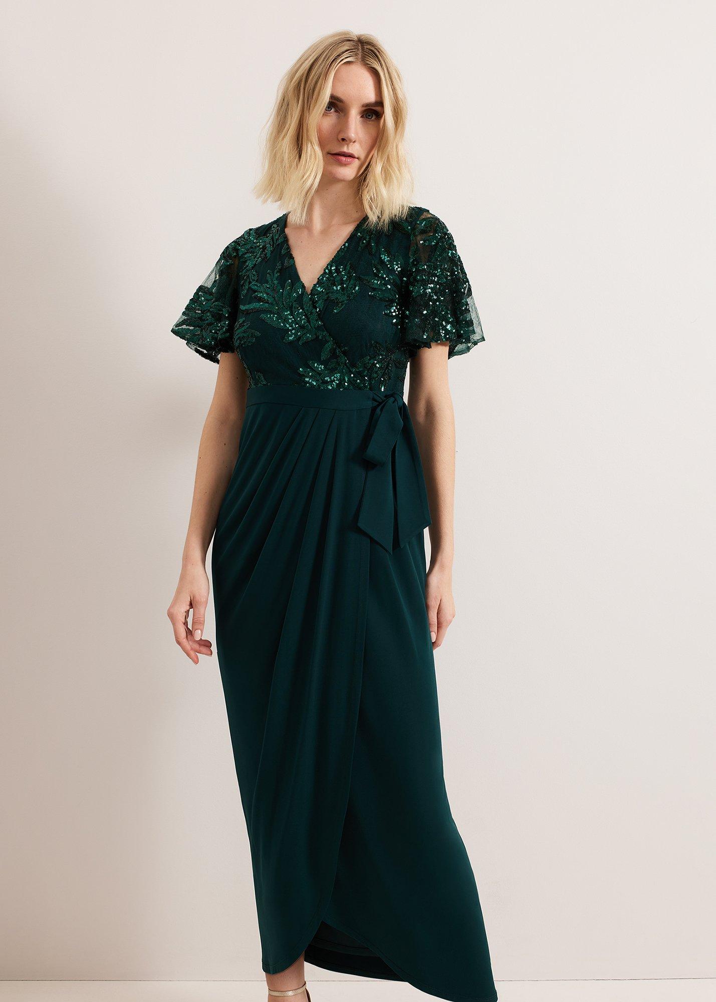 Minty Wrap Maxi Dress