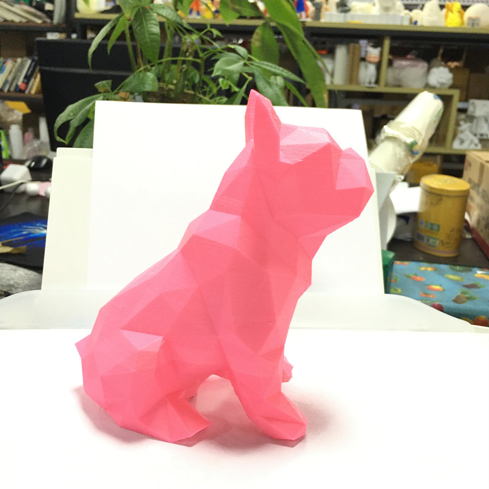 Frenchie 3D Printed Abstract Sculpture Unique Home Decor Piece