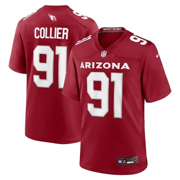 None Collier Arizona Game Jersey - Cardinal | NFL Player Jersey